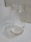 Lame Mason Jar 1 Qt. Clear Glass Excellent Condition  — photo 2
