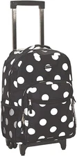 Rockland Double Handle Rolling Backpack, BLACKDOT, One Size Size, BLACKDOT 