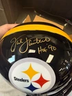 Jack Lambert Pittsburgh Steelers Signed Replica Helmet HOF 90 Steiner COA