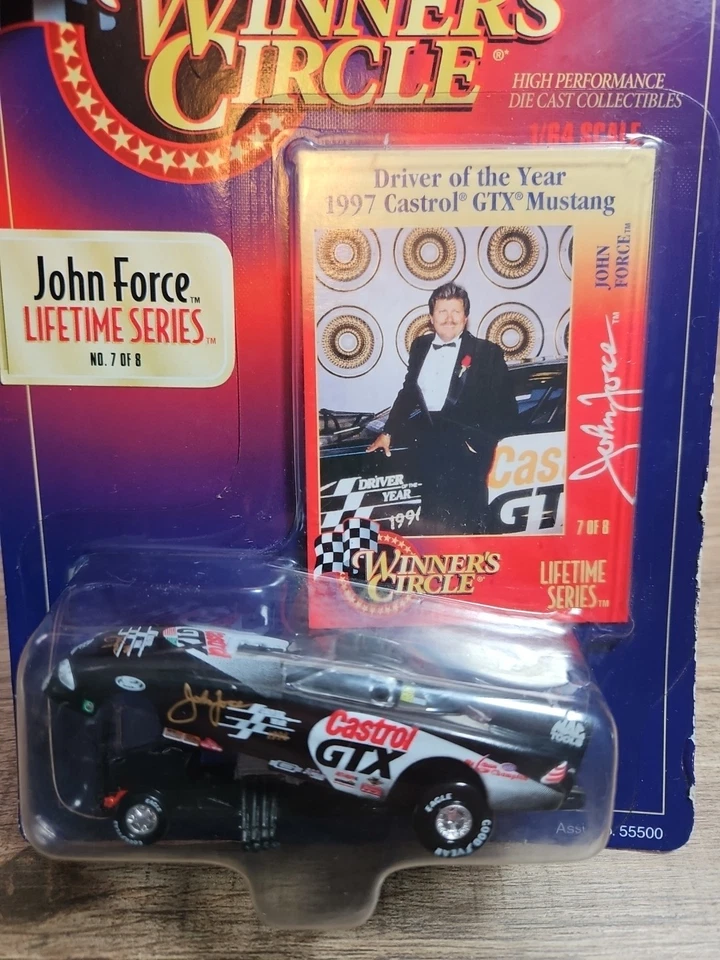 John Force Castrol GTX 1997 Mustang Winners Circle Lifetime Series 1:64 Nuevo Foto 2 de 4