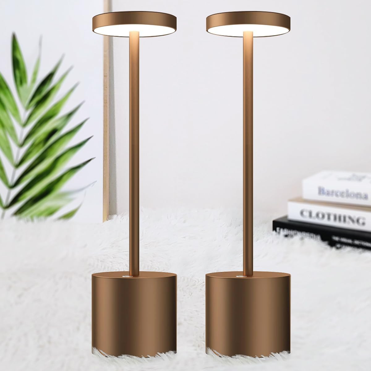 Set 2 Lampade da Tavolo Senza Fili 5000mAh | Illuminazione LED Ricaricabile
