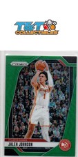 Jalen Johnson 2024-25 Panini Prizm Prizms Green #120 Atlanta Hawks 63