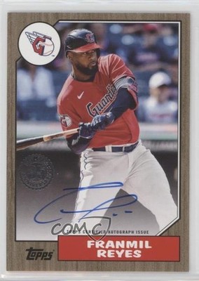2022 Series 2 1987 Topps Baseball Gold 35/50 Franmil Reyes #87BA-FR Auto 03ss