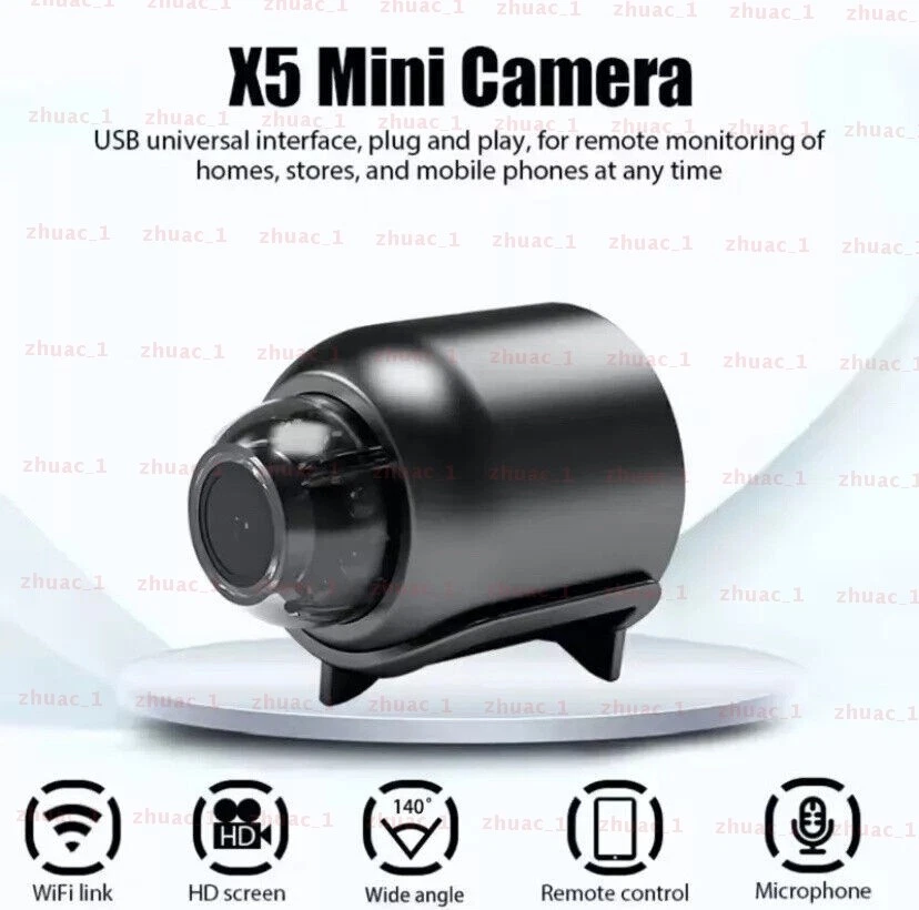 MINI IP KAMERA 1080P WIRELESS WLAN WIFI CAMERA ÜBERWACHUNGKAMERA IR CAM HD NEU - Bild 2 von 4