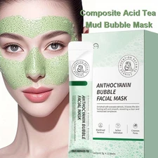 Anthocyanin Bubble Facial Mask Cleansing Oil Control Blackhead-Removing Mud Mask