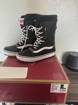 Vans Standard Snow MTE Blk/Wht Tall Winter Boots VN0A5JI1Y28 Men Sz 9 Women 10.5