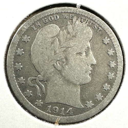 1914 25C Barber Quarter (88506)