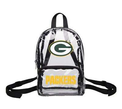 NFL Green Bay Packers Clear Mini Backpack