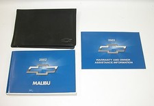 2002 Chevrolet Malibu Factory Original Glovebox Owners Manual Book Portfolio