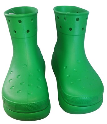靴 crocs crush boot green 23cm Crocs Classic Green Crush Platform Rain Boots - Women's Size