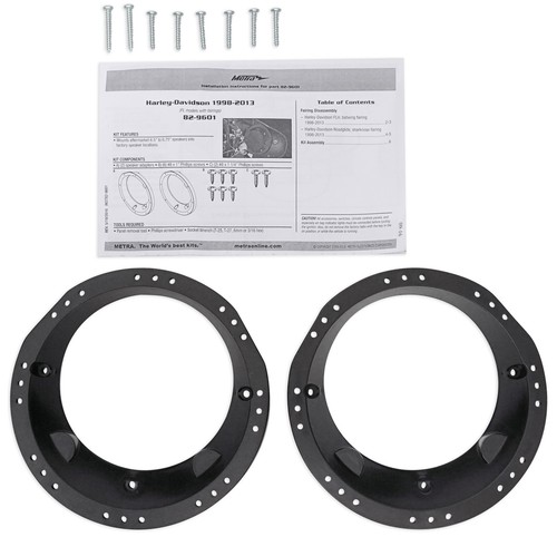 METRA 82-9601 98-13 Harley Davidson Touring 6.5" to 6.75" Speaker Adapter Plate - Picture 4 of 5