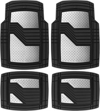 CAT BDK Heavy Duty Rubber Floor Mats for Car SUV Truck  Van-All Weather Protect