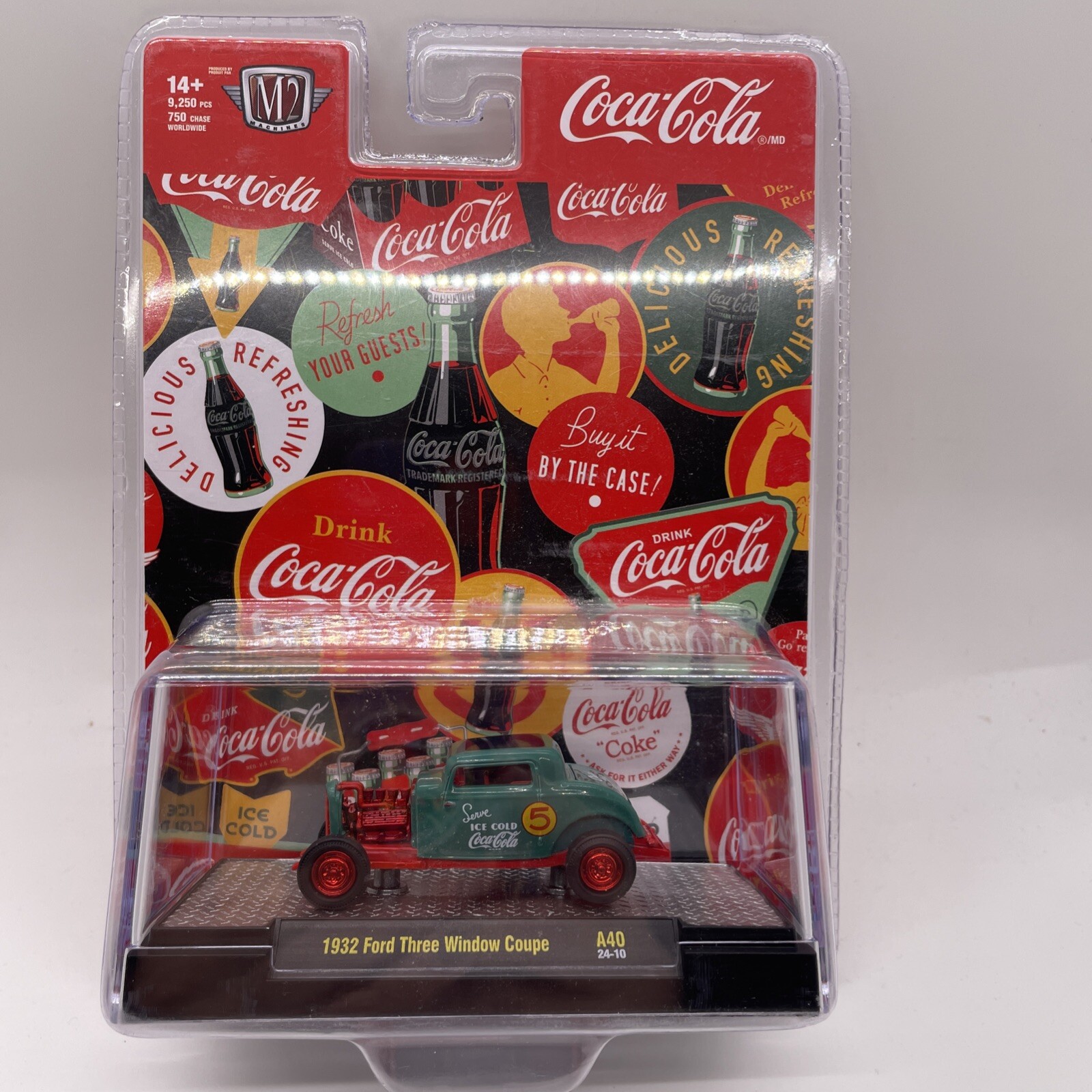 M2 Machines 2024 Coca-Cola 1932 Ford Three Window Coupe *Chase* 1/750
