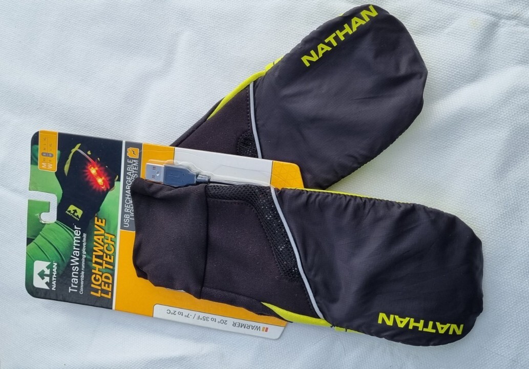 Convertible Glove/Mit LED lit Rechargeable Male-S Female-M Nathan