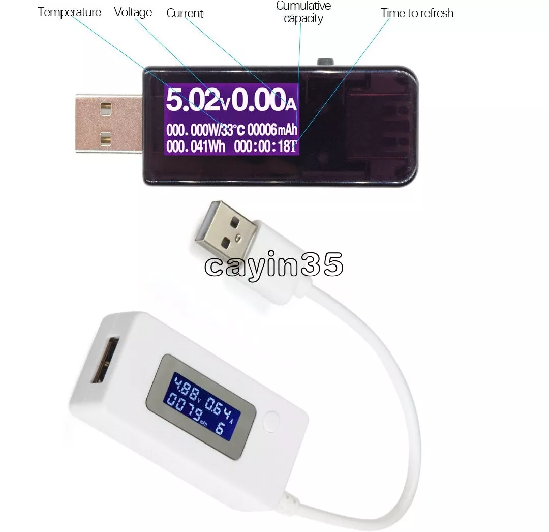 Diverse varer svømme Midlertidig LCD USB Detector Voltmeter Ammeter Power Capacity Tester Voltage Current Meter | eBay Diverse varer svømme Midlertidig LCD USB Detector Voltmeter Ammeter Power Capacity Tester Voltage Current Meter | eBay