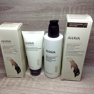 AHAVA Pflegende Körperlotion 250ml + Handcreme Trockene Haut 100ml
