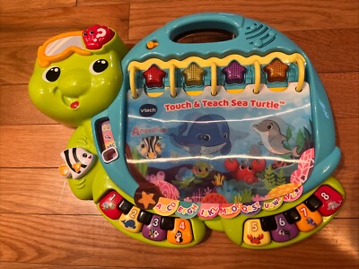 Turtle Interactive Boo VTech Touch and Teach Sea Turtle Interactive Learning Book-IT WORKS ...