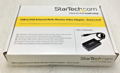 StarTech USB to VGA External Video Card Multi Monitor Adapters USB2VGAE3