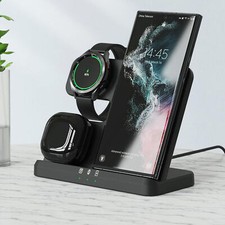 3in1 Wireless Charger Dock Station For Samsung S25 S24 Z TriFold Galaxy Watch 8