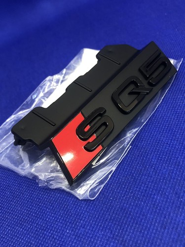 Logo Badge Emblème SQ5 Q5 RSQ5 Noir Calandre Grille Original 80A071805 Neuf - Picture 23 of 23