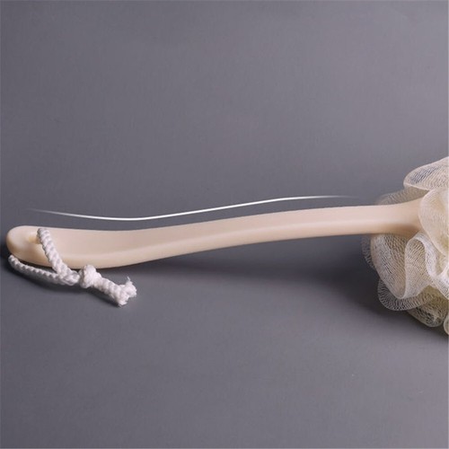 Long Handle Hanging Soft Mesh Back ShowerBath Brush Shower Scrubber Brush Sponge - Bild 4 von 16