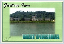 West Virginia University of Charleston Vintage Postcard Continental