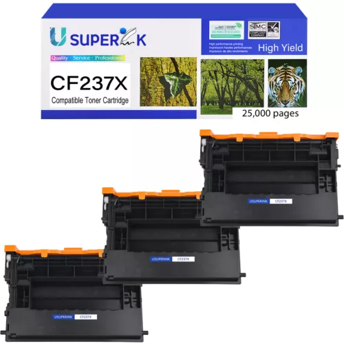 3PK 37X CF237X Toner Cartridge Compatible for HP Enterprise M609dn M609dh M608dn