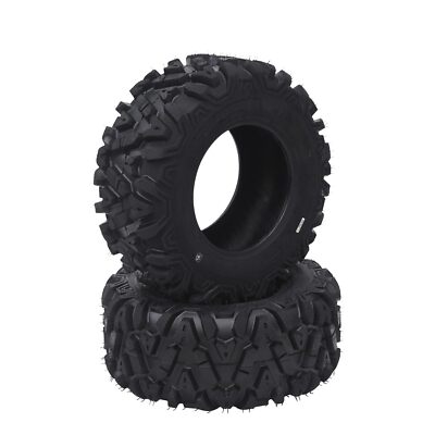 Set Of 4 All-Terrain ATV/UTV Tires – 25x8-12 & 25x10-12, 6-Ply, 340lb Load, For Mud, Trail, Sand