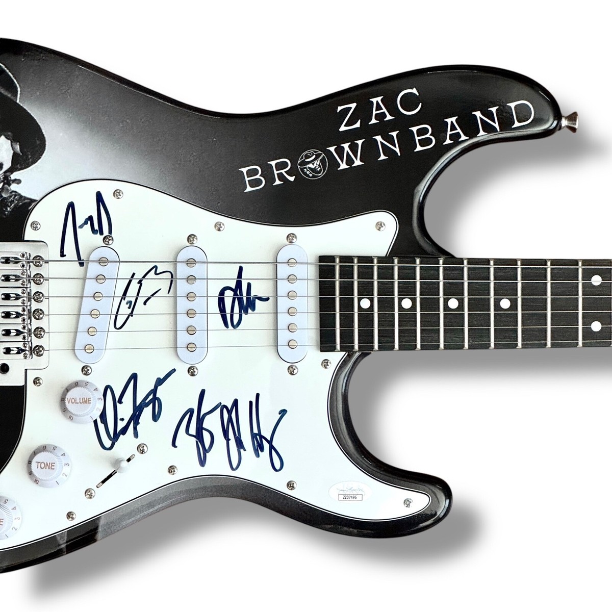 Zac Brown Band Signed Guitar Custom JSA COA Zac Coy Jimmy