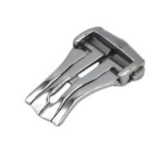 18mm Stainless Steel Silver Color Deployment Watch Clasp For Omega