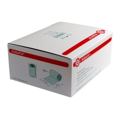NOBAMED Noba Nobafix Fixierbinden in Folie, elastisch, 20 Stück (6 cm x 4 m)