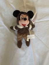 Disney Pilot Mickey Bean Bag Plush Toy With Tag