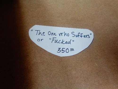E.MARTS "THE ONE WHO SUFFERS"SIGNED POP SURREALIST LOWBROW OIL PAINTING 18X24 - Picture 6 of 6