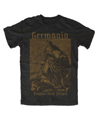 T Shirt Germania 2 ,Göttin,Preußen,Deutschland Neu schwarz,Gott mit uns,Gloria