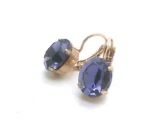 Earrings By Mariana Woman Timeless Tanzanite Swarovski Crystals