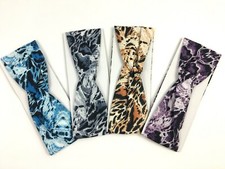 Stretchy Leopard Print Turban Style Headband YOU CHOOSE COLOR Realistic Graphic
