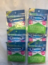 DenTek Deep Clean Bristle Picks, Removes Food & Plaque, 100 Count, Pack of 12