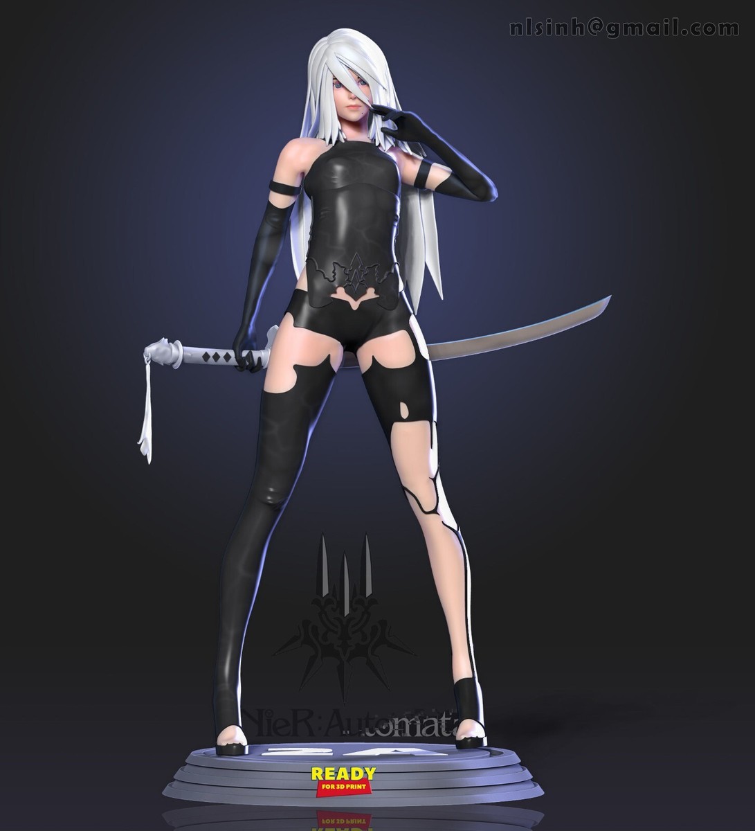 1/12th, 1/10th, 1/8th or 1/4 Scale Nier Automata A2 Version