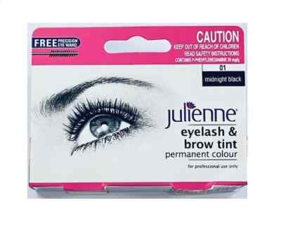 Julienne Professional Wimpern- & Augenbrauenfärben Tönung Wimpernfarbe & komplettes Kit UK Post