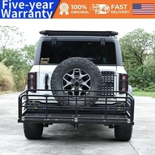 Hitch-Mounted Cargo Basket 750Lbs Capacity Vehicle Cargo Carrier Fit 2" Receiver