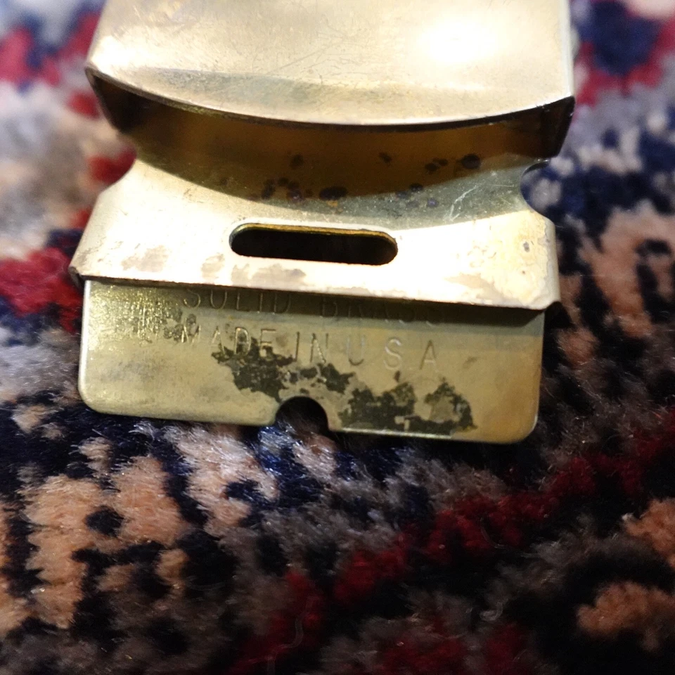 Boy Scouts Belt Buckle Solid Brass Vintage USA Made - Image 2 of 4
