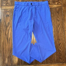 Greyson Pants Men  s 36x32 Blue Montauk Performance Stretch Golf Chino READ Short