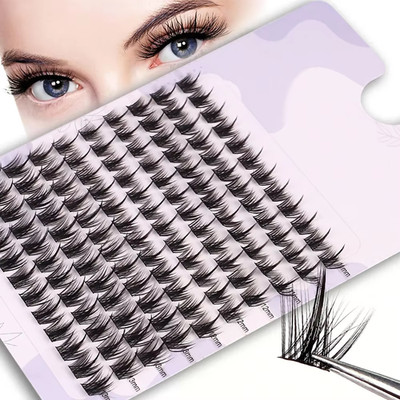 Falsche Wimpern einzelne Wimperncluster Manga Fluffy Soft Natural Anime Lashes