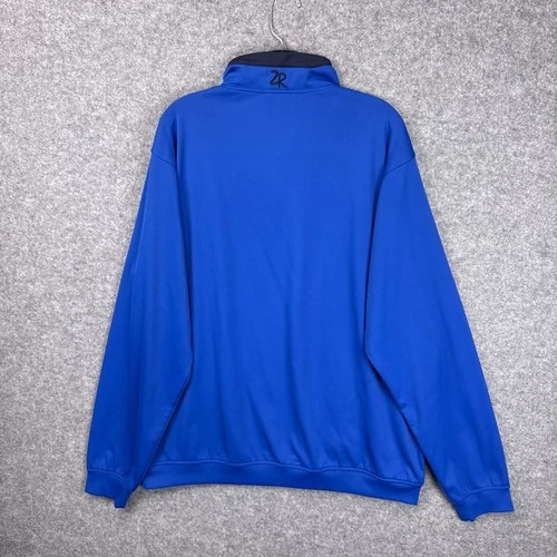 Zero Restriction Mens Quarter Zip Golf Pullover Blue Performance Jacket XXL 2XL image 10
