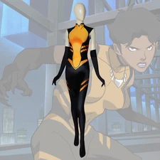 Mari Macabe Costume Justice League: Crisis on Two Earths Cosplay Bodysuit