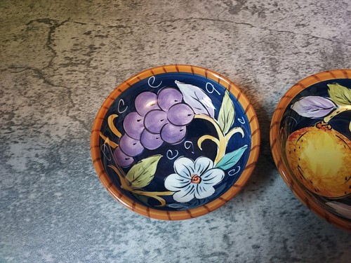 Set of 2 Tabletops Unlimited Villa Bellagio Sauce Dip Bowl Assorted Fruit 4 Inch - Picture 3 of 4