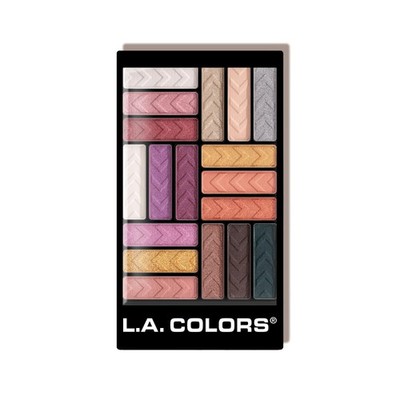 L.A. COLORS 18 Color Eyeshadow Palette, Diva 2.1 Ounce (Pack of 1), Glam 