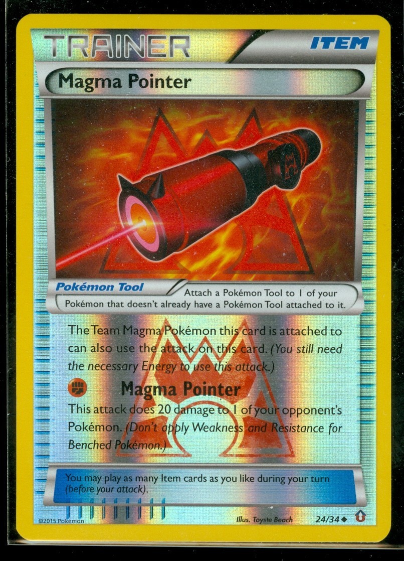 Pokemon MAGMA POINTER 24/34 Double Crisis - Rev Holo - NEAR MINT/MINT