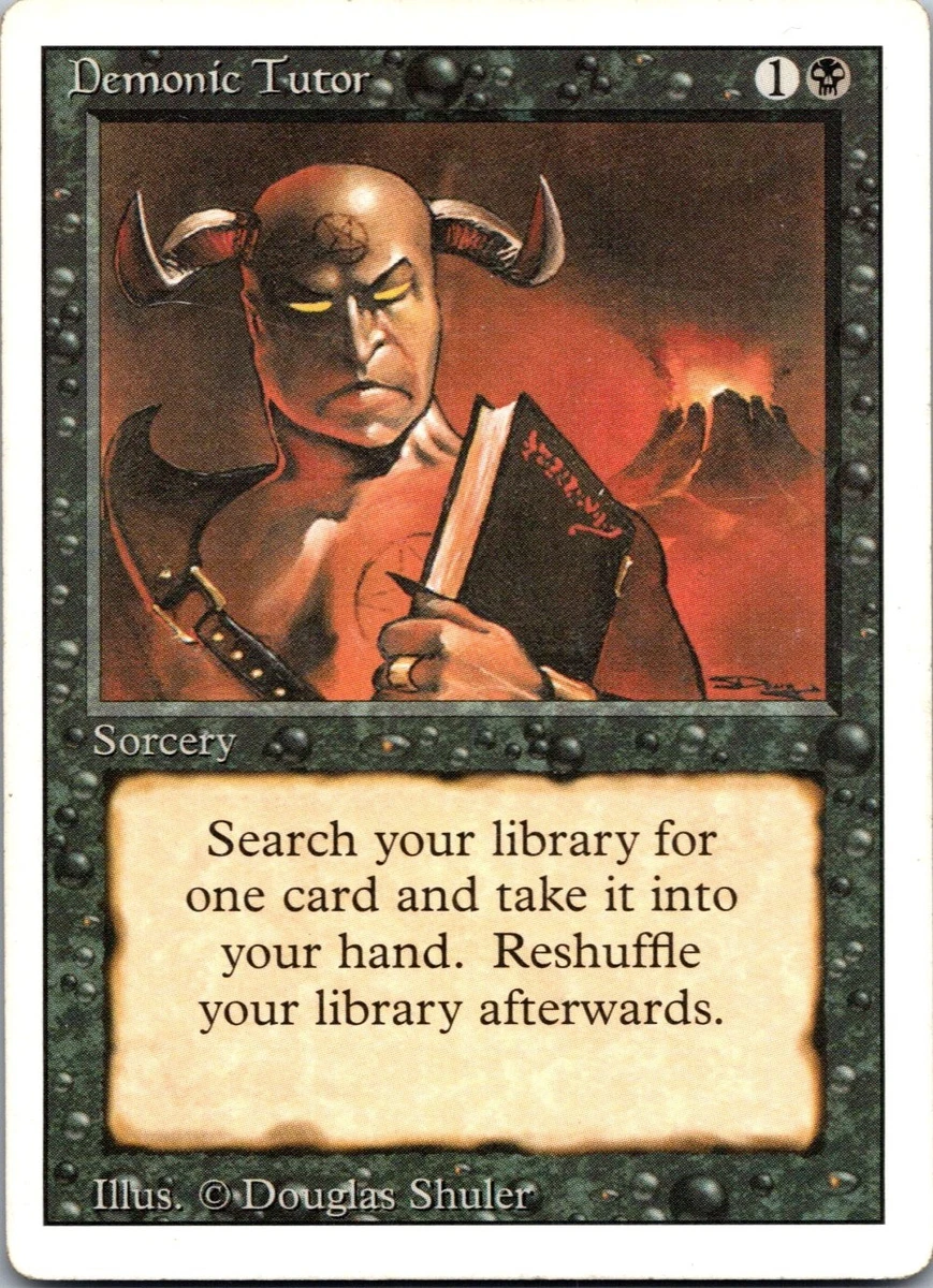 Preços baixos em Demonic tutor Magic: The Gathering Edição