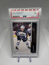YOUNG GUNS GRADED: Cole Perfetti “Young Guns Rookie Card” PSA 9 MINT ‘21-22 UD. rookie card picture